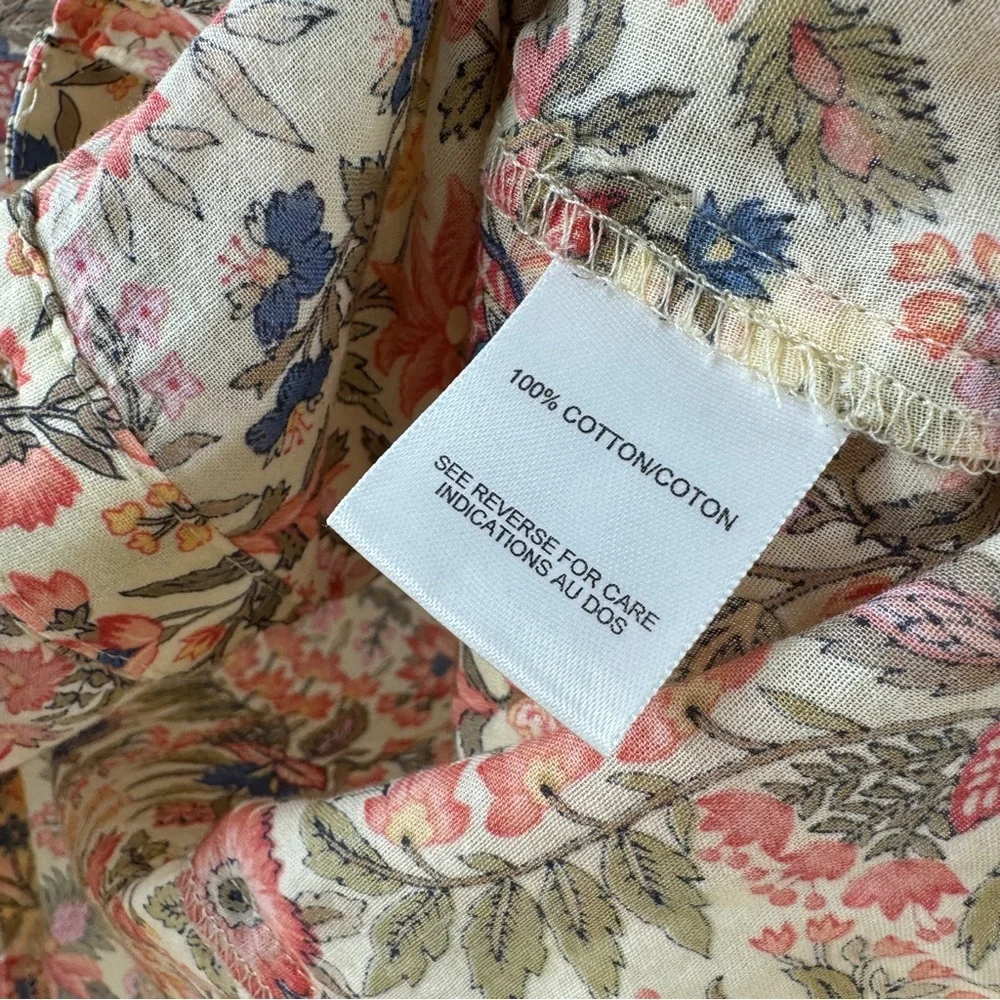 Talbots Petites Floral Button-Up Top – Women’s S